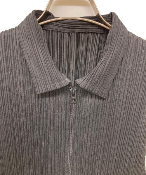 PLEATS PLEASE（プリーツプリーズ）PLEATS PLEASE (プリーツプリーズ) プリーツジップベスト ブラック サイズ:SIZE Lの古着・服飾アイテム