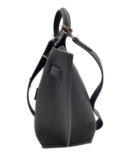 JISTORY（ジストリー）JISTORY (ジストリー) SQUARE BELT HANDLE BAG（スクエア ベルト ハンドル バッグ） ブラックの古着・服飾アイテム