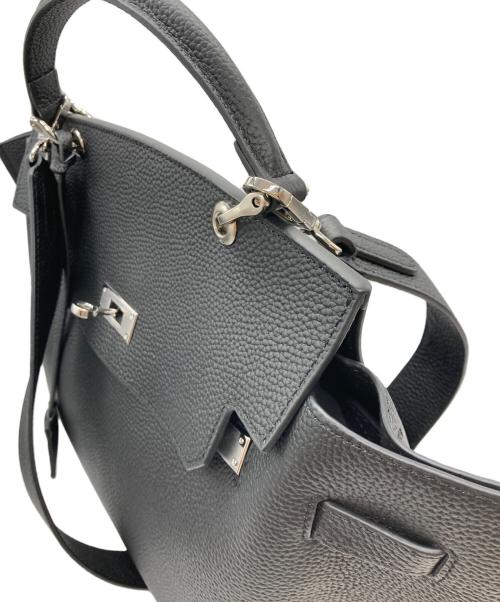 JISTORY（ジストリー）JISTORY (ジストリー) SQUARE BELT HANDLE BAG（スクエア ベルト ハンドル バッグ） ブラックの古着・服飾アイテム