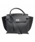 JISTORY（ジストリー）の古着「SQUARE BELT HANDLE BAG（スクエア ベルト ハンドル バッグ）」｜ブラック