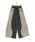 AULA AILA (アウラアイラ) 25AW WAVE LINE DRAWSTRING PANTS/ウェーブ ライン ドローストリング パンツ ベージュ×グレー×オリーブ：9000円
