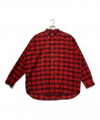 RALPH LAURENラルフローレン）の古着「BLAKE ハウスチェックボタンダウンシャツ」｜レッド×ブラック