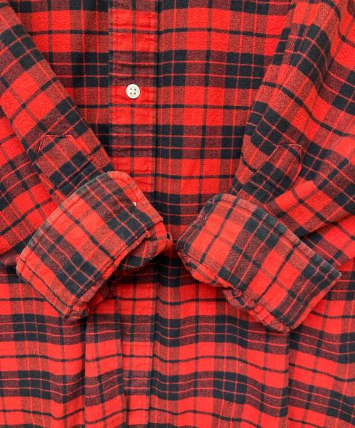 RALPH LAUREN（ラルフローレン）RALPH LAUREN (ラルフローレン) BLAKE ハウスチェックボタンダウンシャツ レッド×ブラック サイズ:SIZEXXLの古着・服飾アイテム