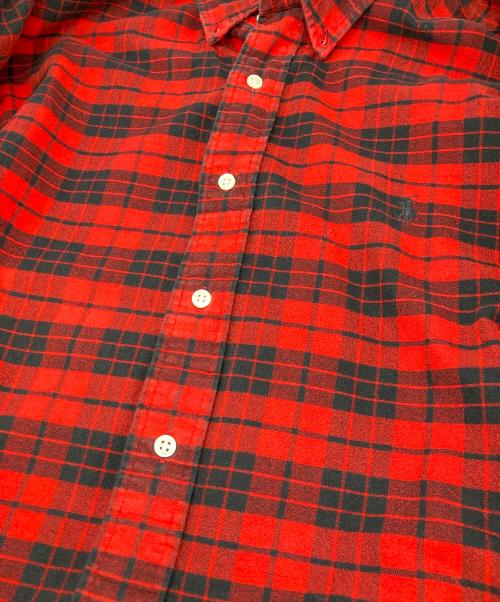 RALPH LAUREN（ラルフローレン）RALPH LAUREN (ラルフローレン) BLAKE ハウスチェックボタンダウンシャツ レッド×ブラック サイズ:SIZEXXLの古着・服飾アイテム