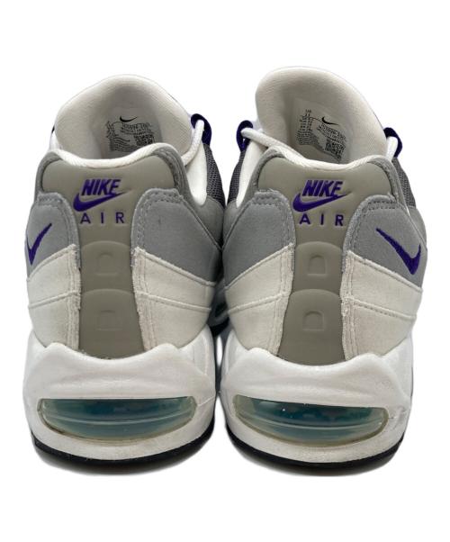 NIKE（ナイキ）NIKE WMNS AIR MAX 95 BIG BUBBLE WHITE/COURT PURPLE-EMERALD GREEN(ウィメンズ エアマックス 95 ビッグバブル ホワイト/コートパープル-エメラルドグリーン) サイズ:28㎝の古着・服飾アイテム