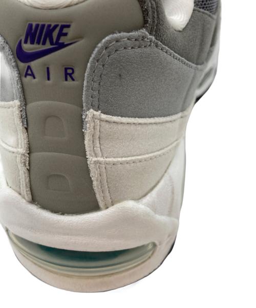 NIKE（ナイキ）NIKE WMNS AIR MAX 95 BIG BUBBLE WHITE/COURT PURPLE-EMERALD GREEN(ウィメンズ エアマックス 95 ビッグバブル ホワイト/コートパープル-エメラルドグリーン) サイズ:28㎝の古着・服飾アイテム