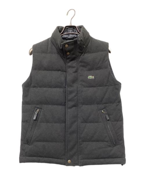 LACOSTE（ラコステ）LACOSTE (ラコステ) コットンピケ ダウンベスト グレー サイズ:Mの古着・服飾アイテム