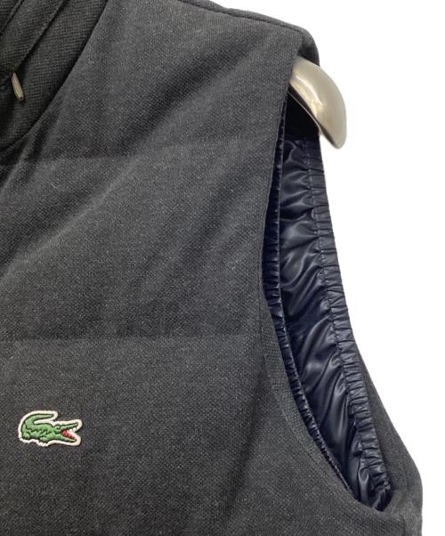 LACOSTE（ラコステ）LACOSTE (ラコステ) コットンピケ ダウンベスト グレー サイズ:Mの古着・服飾アイテム