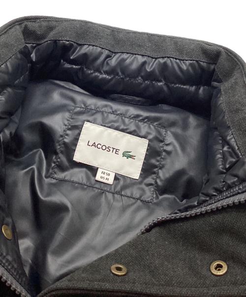 LACOSTE（ラコステ）LACOSTE (ラコステ) コットンピケ ダウンベスト グレー サイズ:Mの古着・服飾アイテム