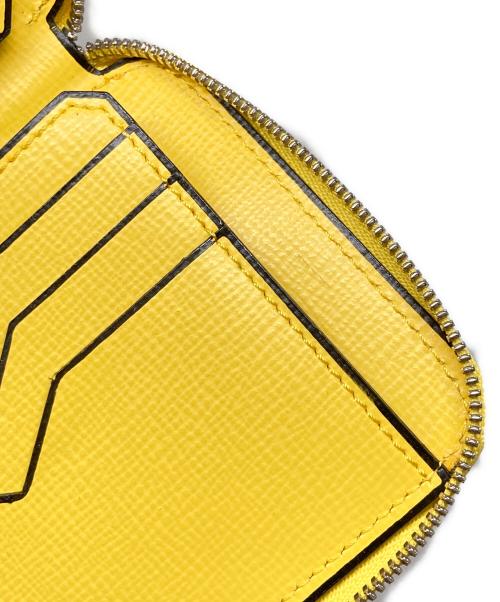 Valextra（ヴァレクストラ）Valextra (ヴァレクストラ) カードケース イエローの古着・服飾アイテム
