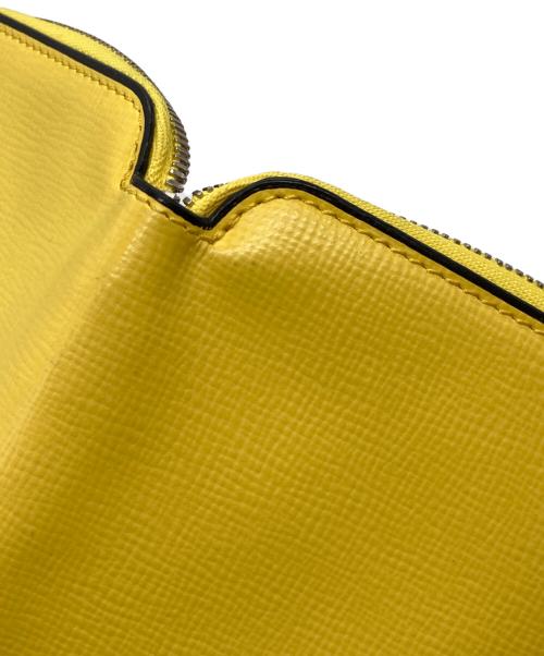 Valextra（ヴァレクストラ）Valextra (ヴァレクストラ) カードケース イエローの古着・服飾アイテム