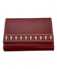 Yves Saint Laurent（イヴサンローラン）の古着「Yカット ウォレット」｜レッド