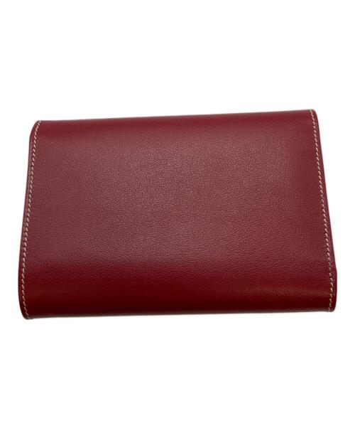 Yves Saint Laurent（イヴサンローラン）Yves Saint Laurent (イヴサンローラン) Yカット ウォレット レッドの古着・服飾アイテム