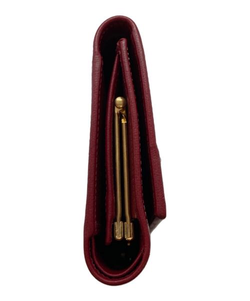 Yves Saint Laurent（イヴサンローラン）Yves Saint Laurent (イヴサンローラン) Yカット ウォレット レッドの古着・服飾アイテム