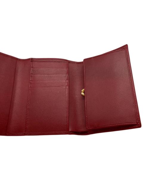 Yves Saint Laurent（イヴサンローラン）Yves Saint Laurent (イヴサンローラン) Yカット ウォレット レッドの古着・服飾アイテム