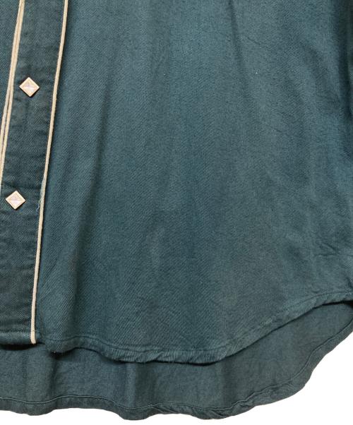 CREAM SODA（クリームソーダ）CREAM SODA (クリームソーダ) 刺繍スタッズ釦ウエスタンシャツ ダークグリーン サイズ:FREEの古着・服飾アイテム
