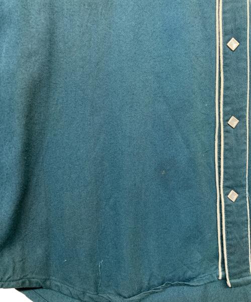 CREAM SODA（クリームソーダ）CREAM SODA (クリームソーダ) 刺繍スタッズ釦ウエスタンシャツ ダークグリーン サイズ:FREEの古着・服飾アイテム