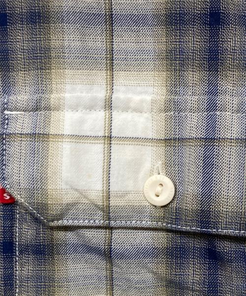 LEVI'S（リーバイス）LEVI'S (リーバイス) Classic Worker Long Sleeve Shirt/クラシック・ワーカー・ロング・スリーブ・シャツ グレー×ホワイト サイズ:Sの古着・服飾アイテム