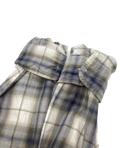 LEVI'S（リーバイス）LEVI'S (リーバイス) Classic Worker Long Sleeve Shirt/クラシック・ワーカー・ロング・スリーブ・シャツ グレー×ホワイト サイズ:Sの古着・服飾アイテム