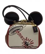 COACH×DISNEY×Keith Haringコーチ×ディズニー×キースヘリング）の古着「キスロックバッグ」｜ホワイト×ブラウン