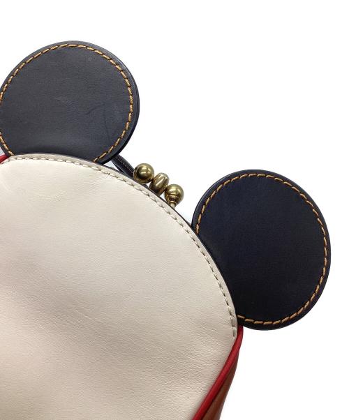COACH（コーチ）COACH (コーチ) DISNEY (ディズニー) Keith Haring (キースヘリング) キスロックバッグ ホワイト×ブラウンの古着・服飾アイテム