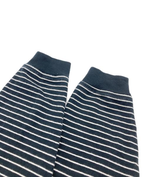 stussy（ステューシー）stussy (ステューシー) タートルネックボーダーカットソー ホワイト×ブラック サイズ:SIZELの古着・服飾アイテム