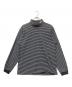 stussy（ステューシー）の古着「タートルネックボーダーカットソー」｜ホワイト×ブラック