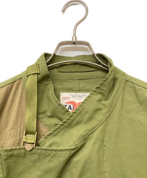 karaku（カラク）karaku (カラク) モーターサイクルジャケット グリーン サイズ:sizeSの古着・服飾アイテム