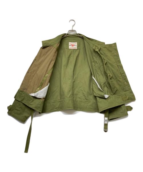 karaku（カラク）karaku (カラク) モーターサイクルジャケット グリーン サイズ:sizeSの古着・服飾アイテム