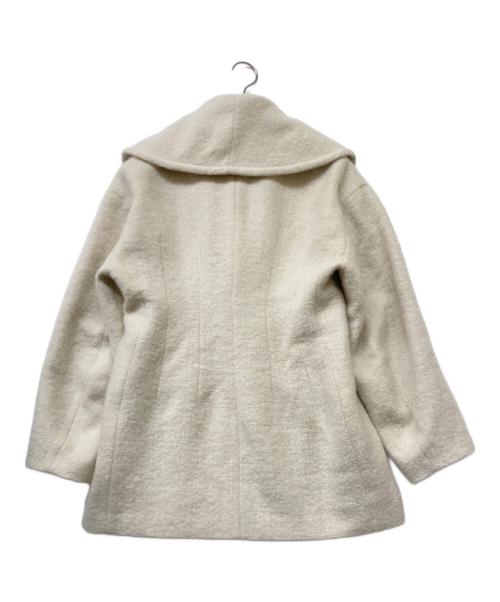 L'AUBE BLANIC（ローブ ブラン）L'AUBE BLANIC (ローブ ブラン) ケープカラーミディコート アイボリー サイズ:Freeの古着・服飾アイテム