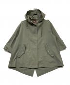 DRESSTERIORドレステリア）の古着「ショートモッズパーカー」｜カーキ