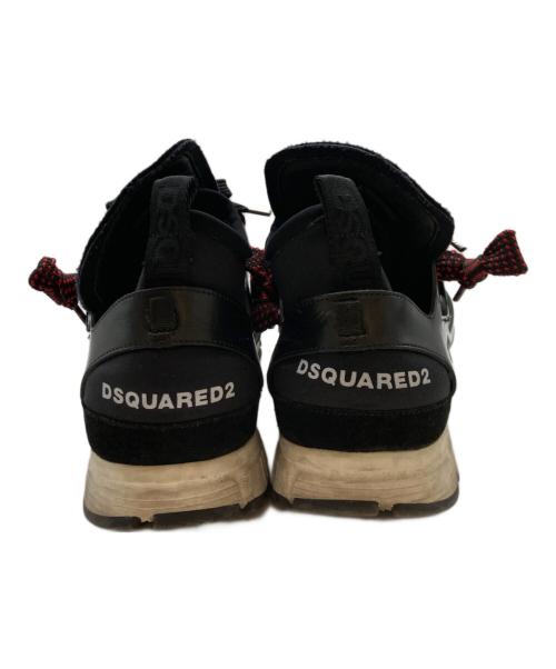 DSQUARED2（ディースクエアード）DSQUARED2 (ディースクエアード) ハイカットスニーカー ブラック サイズ:26.5の古着・服飾アイテム