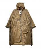 ZARA×and wanderザラ×アンドワンダー）の古着「WATERPROOF WINDPROOF Long Jacket "Caramel"/ウォータープルーフ　ウィンドプルーフ　ロング　ジャケット」｜ブラウン