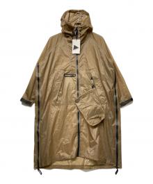 ZARA×and wander（ザラ×アンドワンダー）の古着「WATERPROOF WINDPROOF Long Jacket "Caramel"/ウォータープルーフ　ウィンドプルーフ　ロング　ジャケット」｜ブラウン