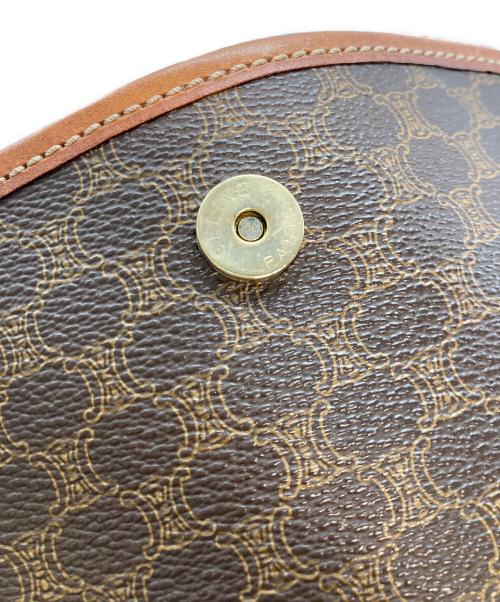 CELINE（セリーヌ）CELINE (セリーヌ) ヴィンテージマカダムショルダーバッグ ブラウンの古着・服飾アイテム