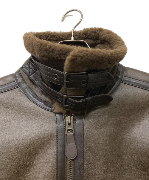 ALPHA INDUSTRIES INC（アルファインダストーリーズ）ALPHA INDUSTRIES INC (アルファインダストーリーズ) B-3 フェイクムートンジャケット ブラウン サイズ:SIZEMの古着・服飾アイテム