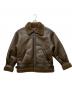 ALPHA INDUSTRIES INC（アルファインダストーリーズ）の古着「B-3 フェイクムートンジャケット」｜ブラウン