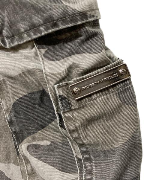 rosen kreuz（ローゼンクロイツ）rosen kreuz (ローゼンクロイツ) camouflage cargo pants/カモフラージュカーゴパンツ グレー サイズ:sizeMの古着・服飾アイテム