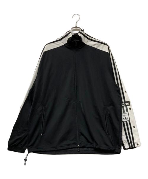 adidas（アディダス）adidas (アディダス) MEGABREAK JACKET BLACK/メガブレイク ジャケット ブラック ブラック×ホワイト サイズ:XLの古着・服飾アイテム