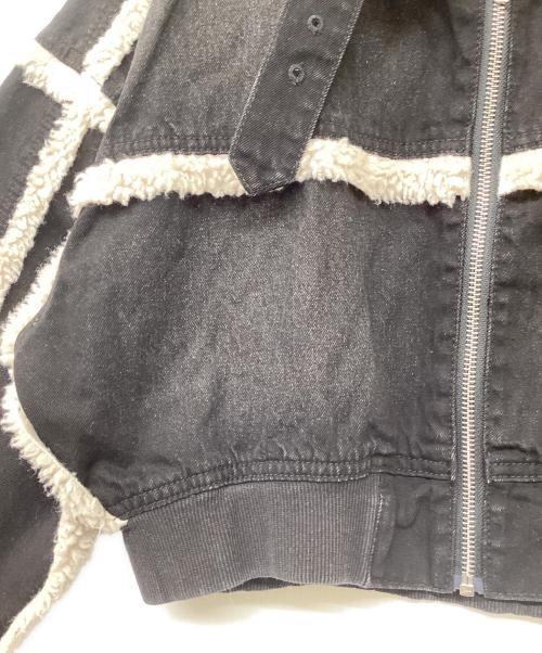 EVRIS（エヴリス）EVRIS (エヴリス) デニムボアブルゾン セットアップ ブラック サイズ:ＦＲＥＥの古着・服飾アイテム