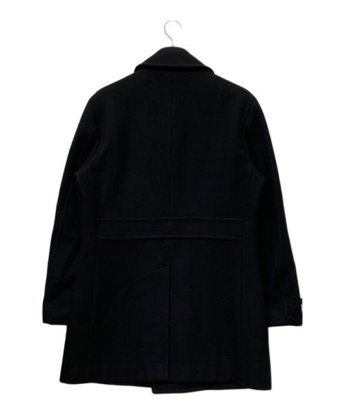 BURBERRY BLACK LABEL（バーバリーブラックレーベル）BURBERRY BLACK LABEL (バーバリーブラックレーベル) カシミヤブレンドウールPコート ブラック サイズ:Lの古着・服飾アイテム