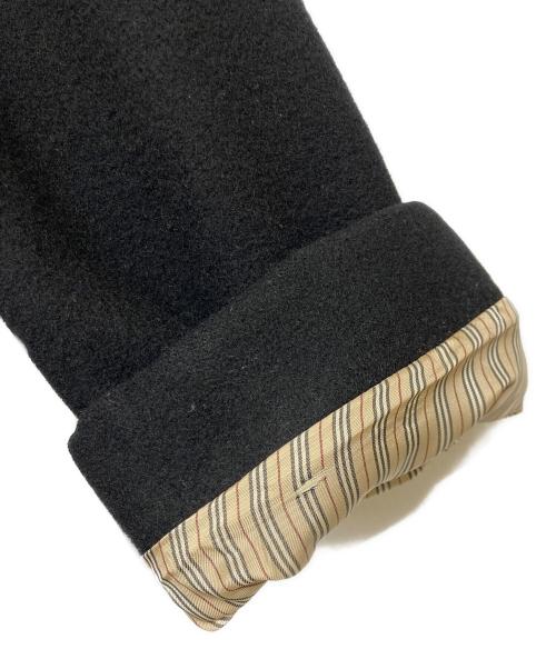 BURBERRY BLACK LABEL（バーバリーブラックレーベル）BURBERRY BLACK LABEL (バーバリーブラックレーベル) カシミヤブレンドウールPコート ブラック サイズ:Lの古着・服飾アイテム