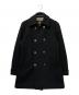 BURBERRY BLACK LABEL（バーバリーブラックレーベル）の古着「カシミヤブレンドウールPコート」｜ブラック