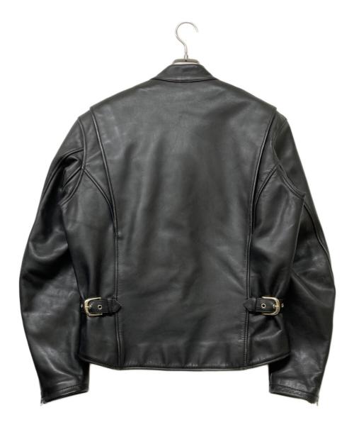 KADOYA（カドヤ）KADOYA (カドヤ) ライナー付きシングルレザーライダースジャケット ブラック サイズ:3Lの古着・服飾アイテム