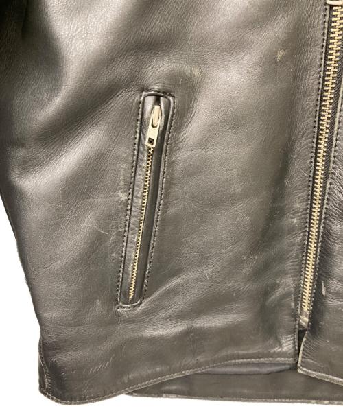 KADOYA（カドヤ）KADOYA (カドヤ) ライナー付きシングルレザーライダースジャケット ブラック サイズ:3Lの古着・服飾アイテム