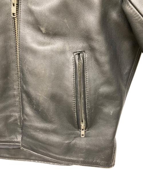 KADOYA（カドヤ）KADOYA (カドヤ) ライナー付きシングルレザーライダースジャケット ブラック サイズ:3Lの古着・服飾アイテム