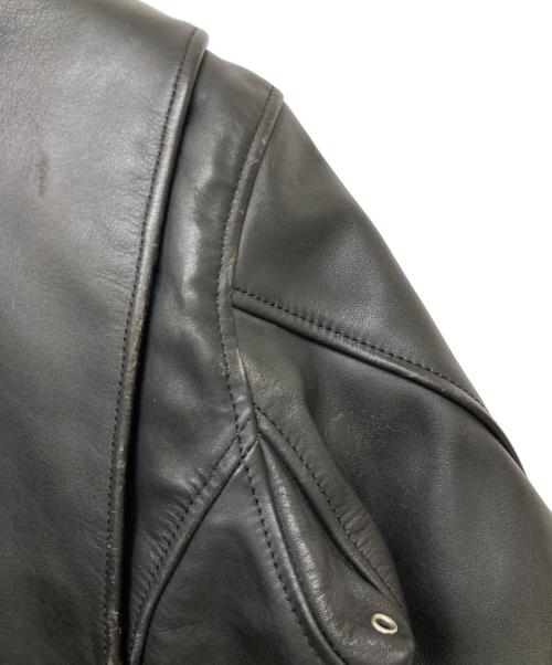 KADOYA（カドヤ）KADOYA (カドヤ) ライナー付きシングルレザーライダースジャケット ブラック サイズ:3Lの古着・服飾アイテム