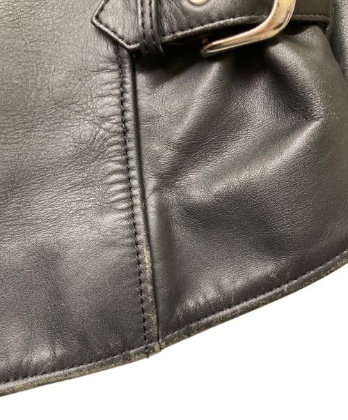 KADOYA（カドヤ）KADOYA (カドヤ) ライナー付きシングルレザーライダースジャケット ブラック サイズ:3Lの古着・服飾アイテム