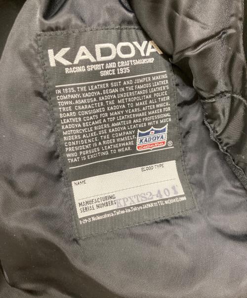 KADOYA（カドヤ）KADOYA (カドヤ) ライナー付きシングルレザーライダースジャケット ブラック サイズ:3Lの古着・服飾アイテム
