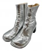 ALM.アルム）の古着「ADELA LEATHER BOOTS(アデラ レザー ブーツ)」｜シルバー